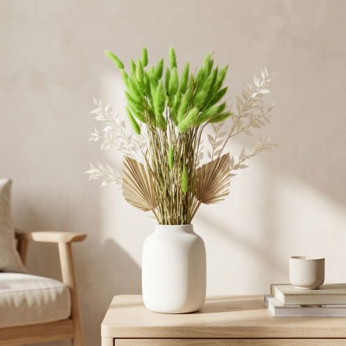 Fluweelgras groen Lagurus gedroogd gras zoetgras 20-50cm 25g gedroogde bloem decoratie Boho | Floristik24.nl