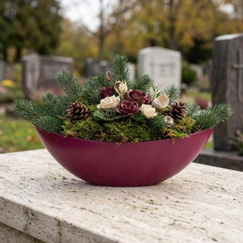 Plantenboot decoratieve kom kom Berry 38,5 cm×12,5 cm×13 cm | Floristik24.nl
