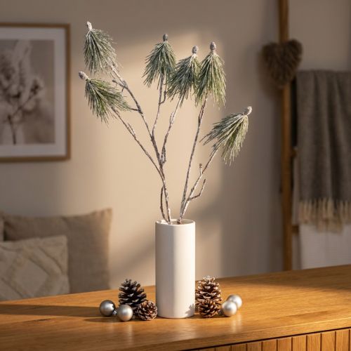 Winterdecoratie bergdennentak kunstmatig besneeuwd L70cm | Floristik24.nl