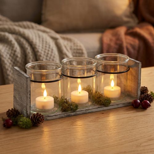 Rustieke glazen containerset