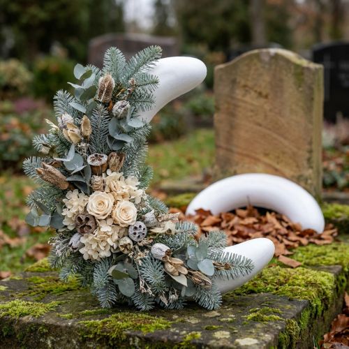 Polystyreen halve maan L25cm B6cm 2st | Floristik24.nl