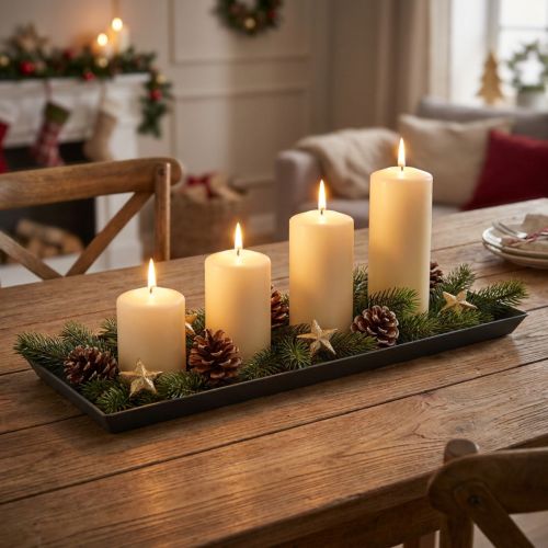 Decoratief dienblad antraciet 43cm x 12cm | Floristik24.nl