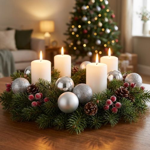 Mini kerstbal zilver Ø3cm 14 stuks | Floristik24.nl