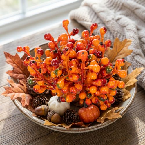 Tros oranje bessen, 20 cm lang | Floristik24.nl