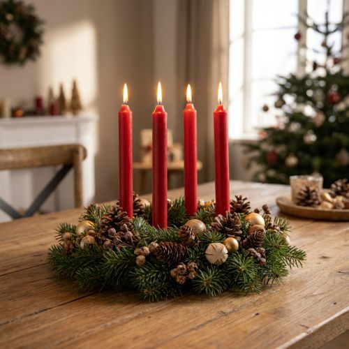 Taper Candles Rode Kaarsen Kaars Decoratie Kerstmis Ø21/170mm 6 Stuks | Floristik24.nl
