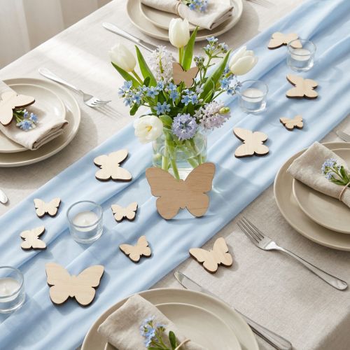 Verspreide decoratie vlinders Houten decoratie vlinders 2,5-6,5cm 29 stuks | Floristik24.nl