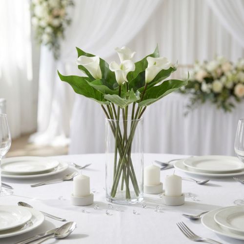 Calla Lelie Kalla Kunstbloemen Witte Exotische Bloemen 34cm | Floristik24.nl