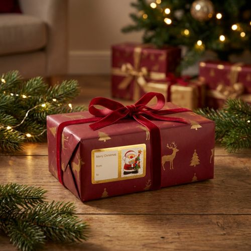 Kerststickers, cadeaustickers, etiketten, 5,5 cm, 60 stuks | Floristik24.nl