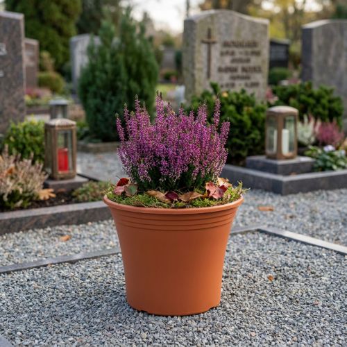 Pot “Irys” kunststof terracotta Ø15cm H13cm 1 st | Floristik24.nl