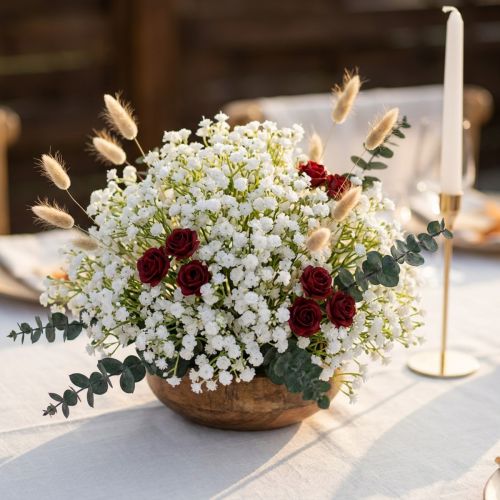 Witte Gypsophila kunstmatig L30cm 12st | Floristik24.nl