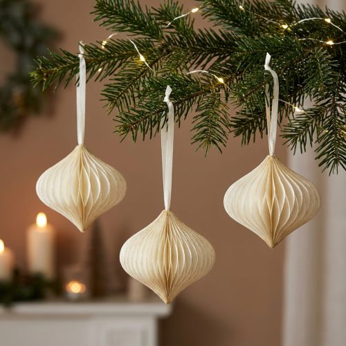 Honingraatbolletjes honingraatbolletjes ui witgoud Ø8cm 4 st | Floristik24.nl