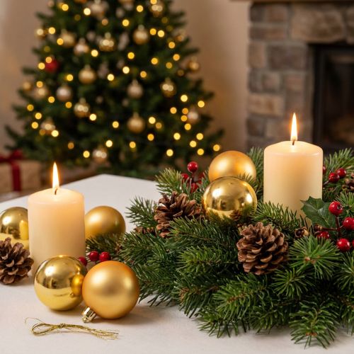 Kerstbal kunststof goud 6cm 12 st | Floristik24.nl