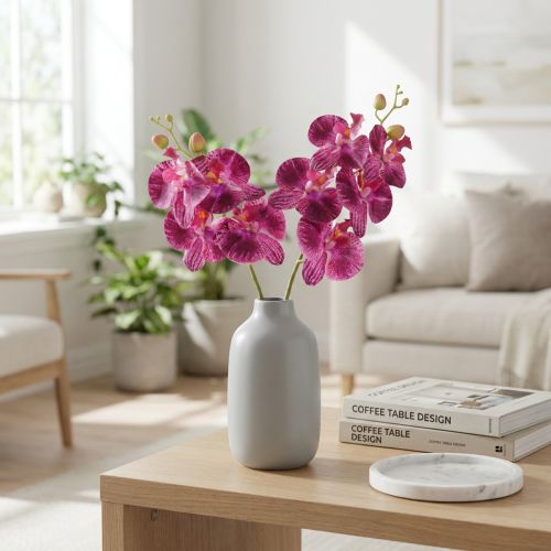 Artikel Orchidee gevlamde Phalaenopsis kunstpaars 72cm