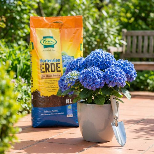 Frux Hydrangea Soil voor blauwe hortensia's, speciale potgrond, 18 liter | Floristik24.nl