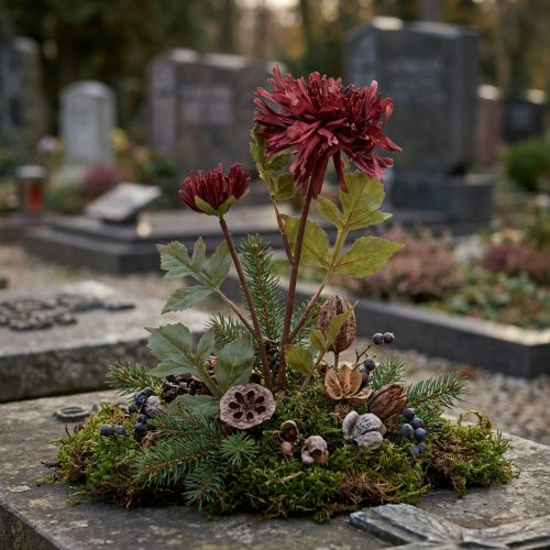 Kunstchrysant in bordeaux Ø5cm/Ø11cm L70cm | Floristik24.nl