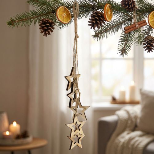 Decoratieve boomhanger ster 50cm naturel 1 st | Floristik24.nl