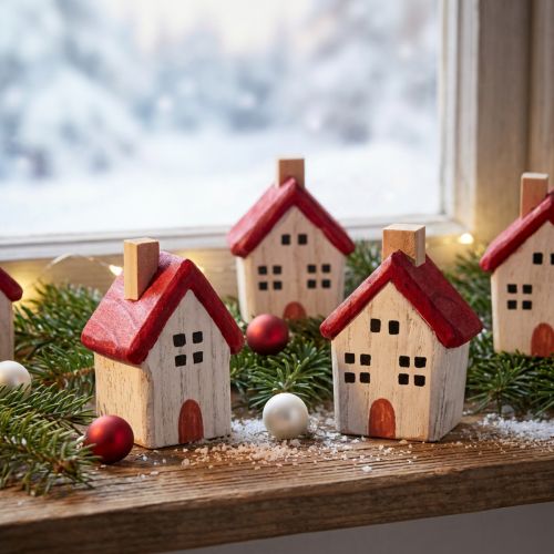 Kersthuisje houten