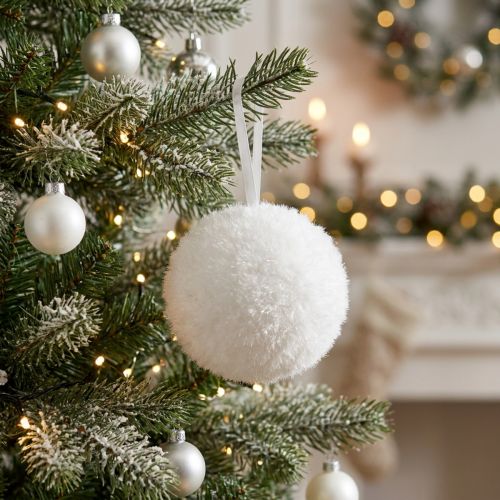 Sneeuwbaldecoratie sneeuwdecoratie winterdecoratie decoratiehanger 7,5cm | Floristik24.nl
