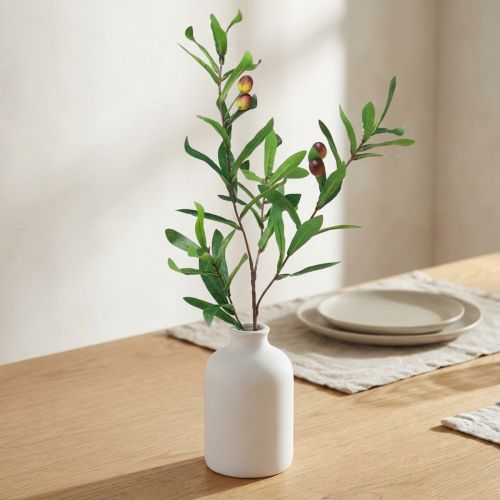 Olijftak kunstolijf decoratieve tak 45cm | Floristik24.nl