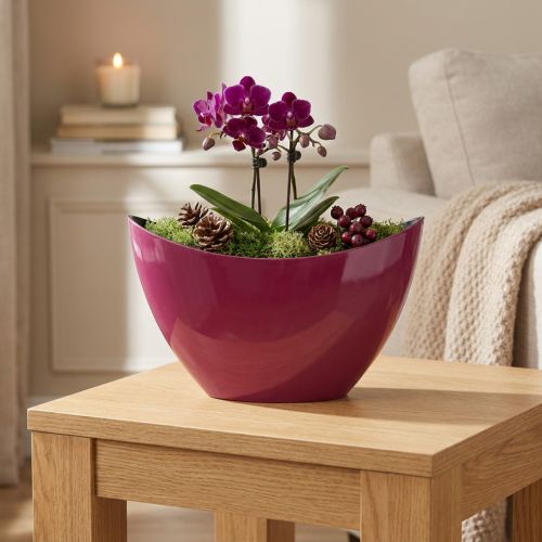 Plantenboot sierschaal schaal Berry 20×9cm H12cm | Floristik24.nl