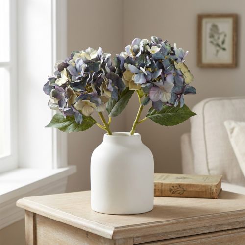 Kunstbloemen in blauwe hortensia groot Ø15cm L58cm 2st | Floristik24.nl