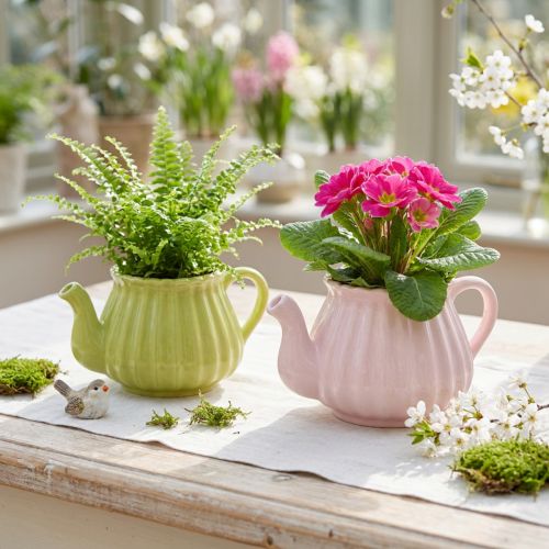 Keramieken decoratieve theepot
