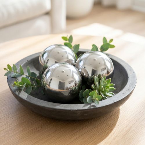 Ballen van roestvrij staal voor decoratie Ø6cm 10 st | Floristik24.nl