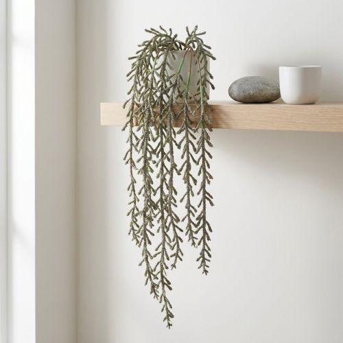 Succulente rank hangend groen, brons metallic 114cm | Floristik24.nl