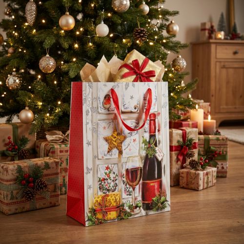 Kerstpakketzakje 8cm x 18cm