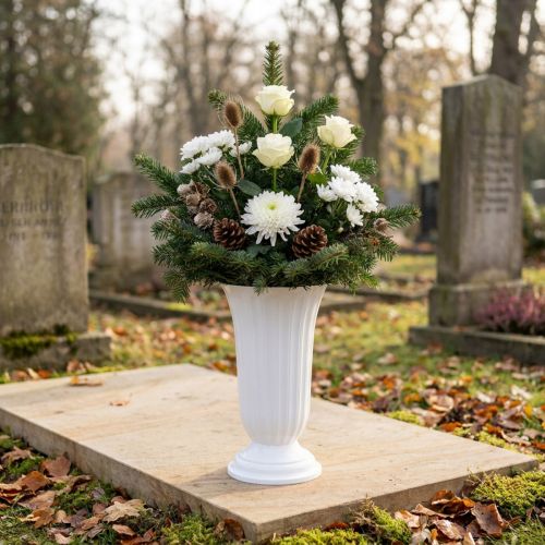 Lilia vaas wit Ø23cm 1 st | Floristik24.nl