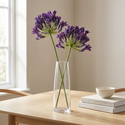 Agapanthus kunstbloemen paarse