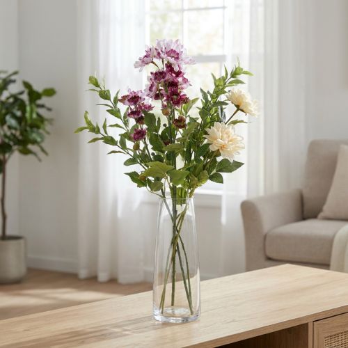 Artikel Kunstbloemen Kunstasters Zijden Bloemen Paars 80cm