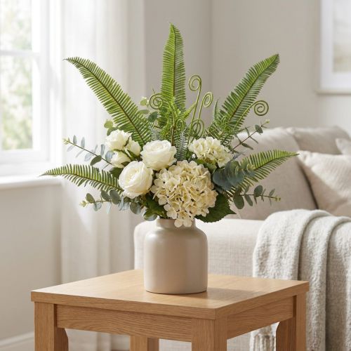 Kunstplant Kunstvaren Groen 55cm | Floristik24.nl