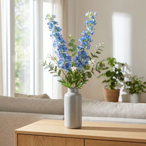 Delphinium Kunstbloem in Blauwe Tuin L88cm 2st | Floristik24.nl