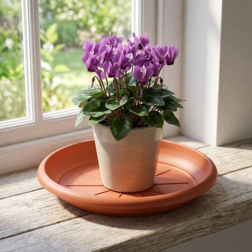 "Linda" schotel Ø18cm terracotta | Floristik24.nl