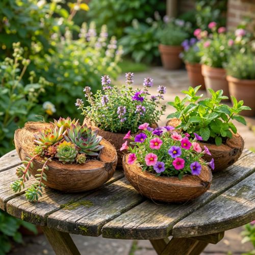 Kokosplantenbak, naturel, 20 cm, 5 stuks | Floristik24.nl