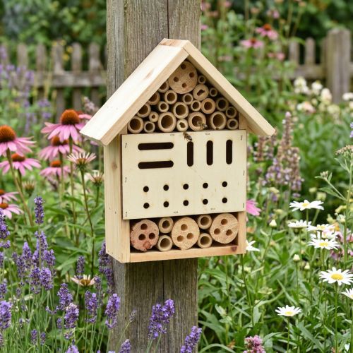 Artikel Insectenhotel houtspar insectenhuis naturel H23,5cm