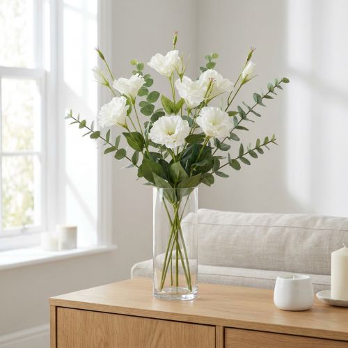 Artikel Lysianthus kunstbloem wit L87,5cm