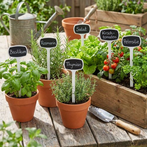 Plantenetiketten 29cm zwart schuin 10 st | Floristik24.nl