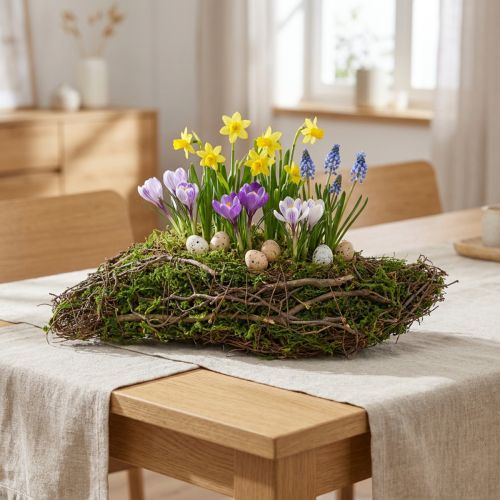 Plant Wave Vines Kleine Plantenschaal met Mos 31×15×7cm | Floristik24.nl