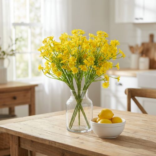 Kunstmatige kamille als bloemenboeket voor een frisse en onderhoudsvriendelijke decoratie, 28 cm, 3 stuks | Floristik24.nl