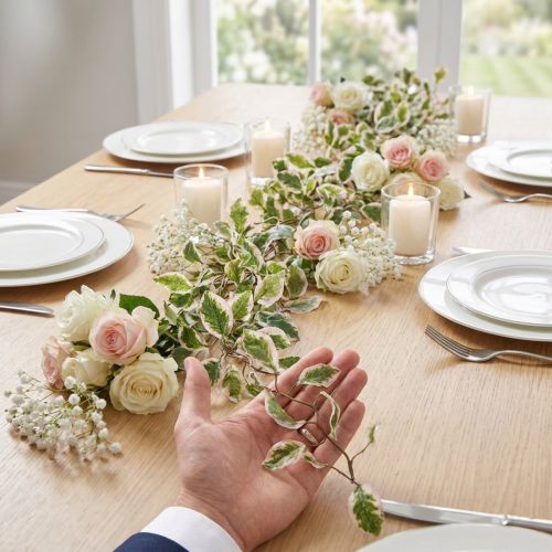Kunstplantenslinger voor romantische bruiloftsdecoraties en evenementen, 150 cm | Floristik24.nl