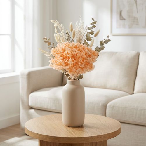 Artikel Boeket gedroogde hortensia's voor elegante bloemversiering in huis, 65 cm