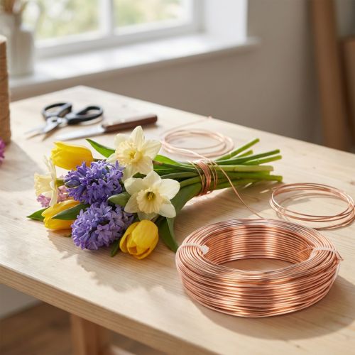 Artikel Aluminiumdraadrol voor knutselen en bloemschikken, 60 m, 500 g