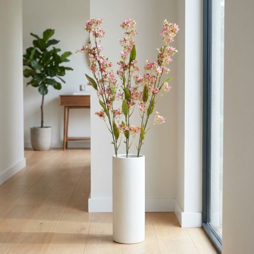 Siertak met bloemen kunstroze Daphne tak 110cm 3st | Floristik24.nl