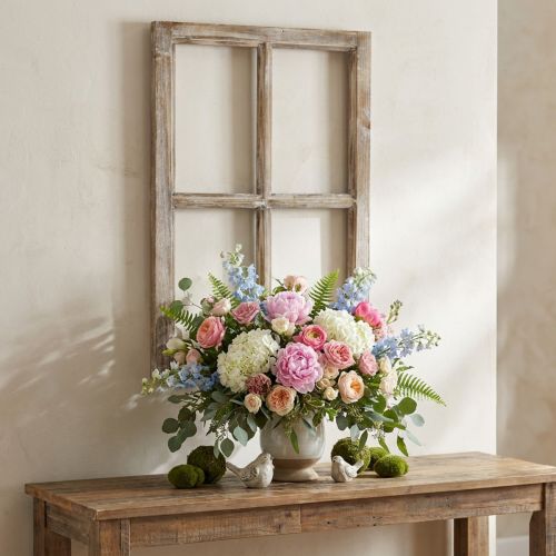 Decoratief raamkozijn houten decoratie rustiek bruin 40×60cm | Floristik24.nl