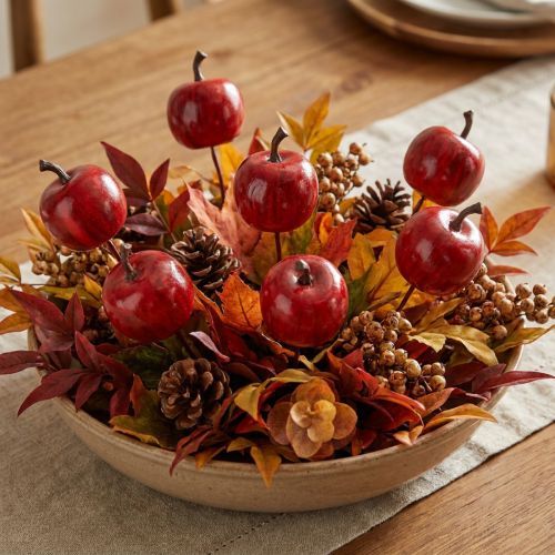 Artikel Mini appels op draad 3cm glanzend 24 st