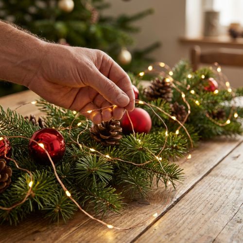 LED-lichtketting buiten/binnen 180 8,95m warm wit | Floristik24.nl