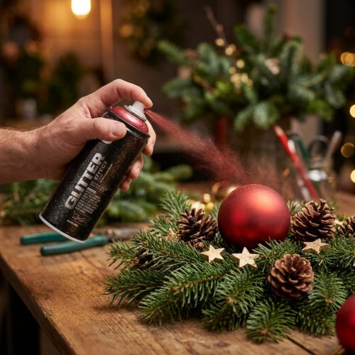 Artikel Glitterspray Rood Montana Glitterspray Kerstrood 400ml