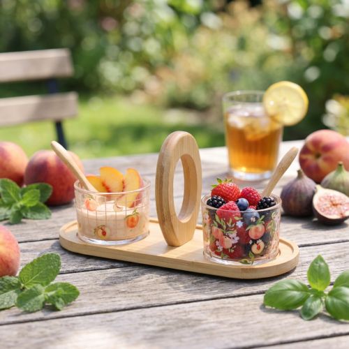 Tapasset motief perzik tafeldecoratie zomer 23×9×10,5cm | Floristik24.nl